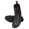 Genuine Leather Front Zip Riding Boots Dark Brown EU 38 ~ 42