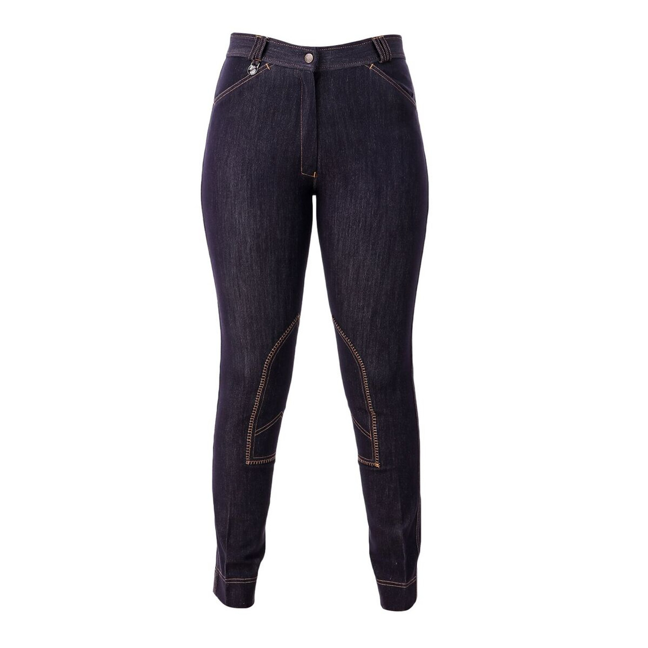 Blue Denim Look Jodhpurs Super Stretchy Riding Jeans