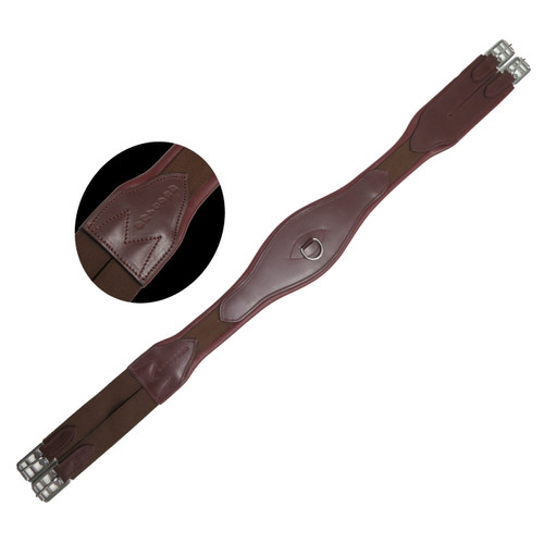 Unicorn Brown Overlay Leather Girth