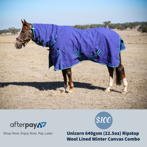 1200 Denier Outdoor waterproof Horse Combo Rug 300g Winter Rug