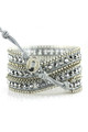 TREZO LAVI Silver Chain Wrap Bracelets