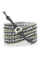 TREZO LAVI Silver Chain Wrap Bracelets