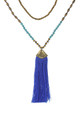 TREZO LAVI Thick Tassel w/ Blue Turquoise