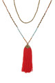 TREZO LAVI Thick Tassel w/ Blue Turquoise