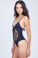 FRANKIES BIKINIS Poppy One Piece in Black