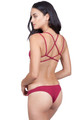 Frankies Bikinis Charlie Bottom in Maroon Back