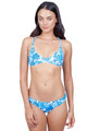 Frankies Bikinis Marina Bottom in Blue Dahlia Front