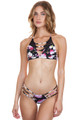 FRANKIES BIKINIS Sienna Top in Black Lotus