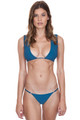 FRANKIES BIKINIS Shea Top in Deep Sea Blue