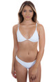 ACACIA Ribbed Ho'okipa Bottom in White