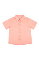 LONDONBERRY Hudson Short Sleeve Button Up Shirt in Peach
