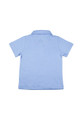 LONDONBERRY Emery Short Sleeve Polo Shirt in Blue