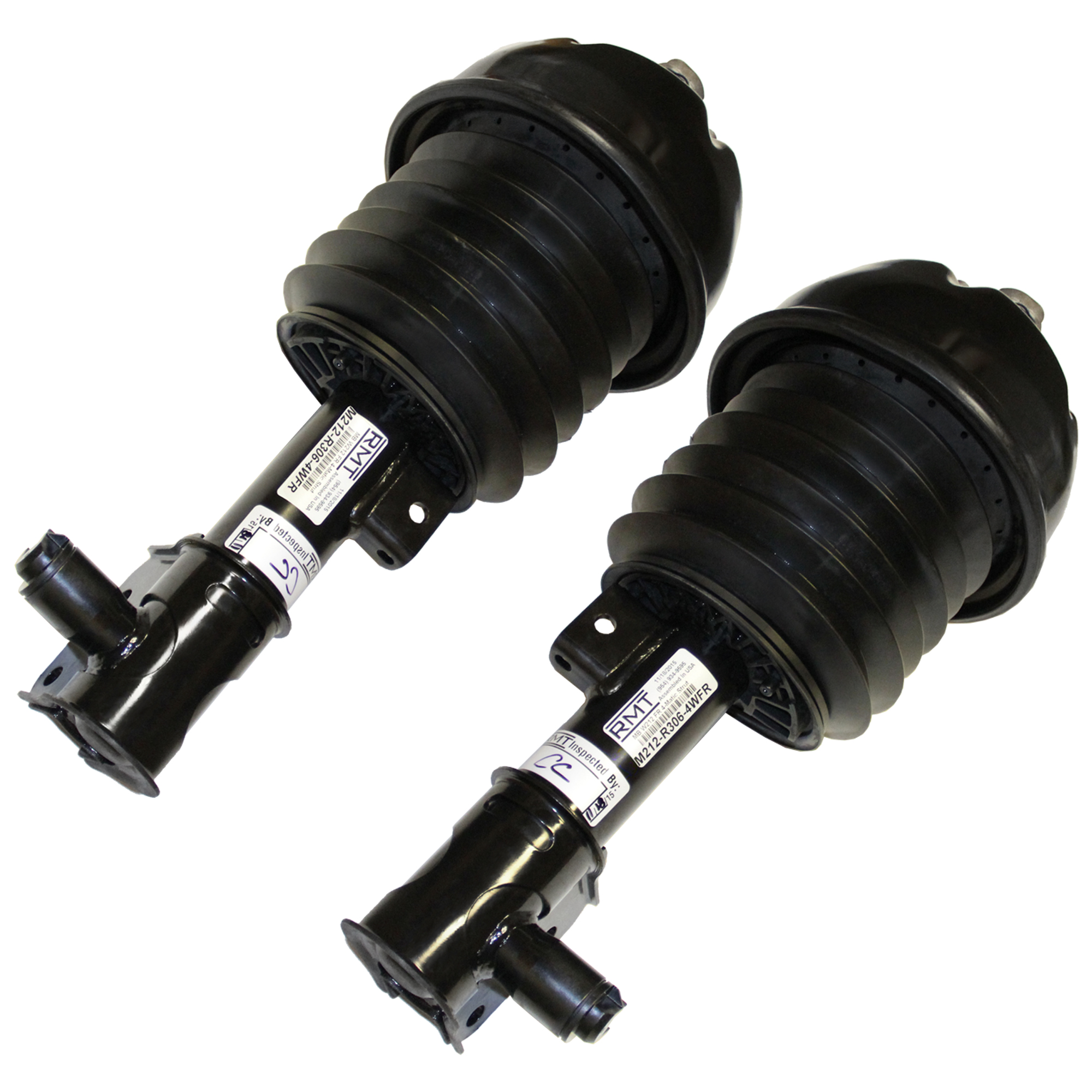 Mercedes-Benz E-Class W212 2010-2016 4MATIC AWD AIRMATIC Front Left & Right  OEM Rebuild Suspension Air Struts - Pair (2123203338, 2123203438)