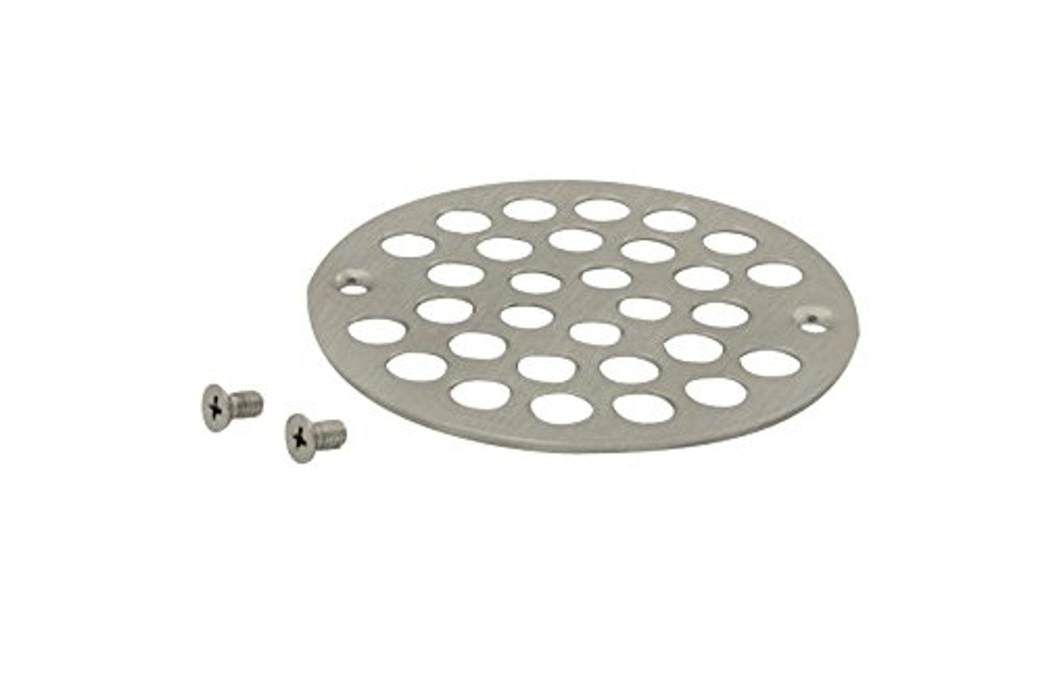 4-1/4 in. Tub and Shower Drain Cover for 3 in. Opening in Brushed Nickel