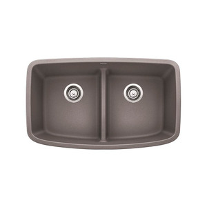 BLANCO 442202 VALEA EQUAL DOUBLE LOW DIVIDE - METALLIC GRAY