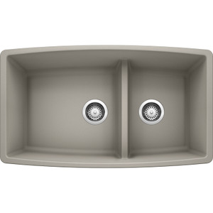 BLANCO 442735 PERFORMA MEDIUM 1-3/4 LOW DIVIDE - CONCRETE GRAY