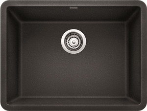 BLANCO 522258 Precis 24" Single Bowl-Anthracite Sink, 23.44" L X 17.75" W for 27" Cabinet