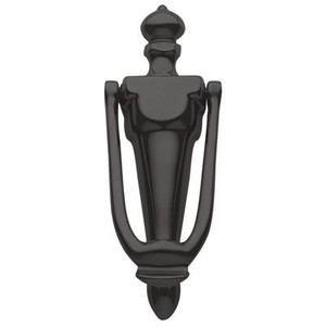 BALDWIN 0106.190 FRENCH DOOR KNOCKER IN SATIN BLACK