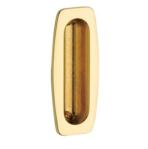 BALDWIN 0458.030 FLUSH PULL 1.5" X 3.5" IN POLISHED BRASS