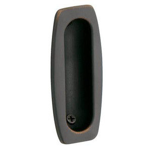 BALDWIN 0458.112 FLUSH PULL 1.5" X 3.5" IN VENETIAN BRONZE