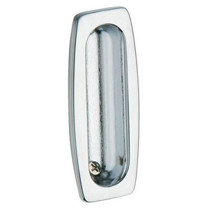 BALDWIN 0458.260 FLUSH PULL 1.5" X 3.5" IN POLISHED CHROME