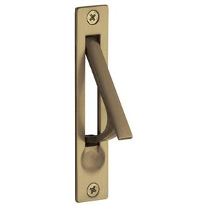 BALDWIN 0465.050 EDGE PULL .75" X 1.625" X 3.875" IN SATIN BRASS & BLACK BALDWIN 0465.050 EDGE PULL .75" X 1.625" X 3.875" IN SATIN BRASS & BLACK