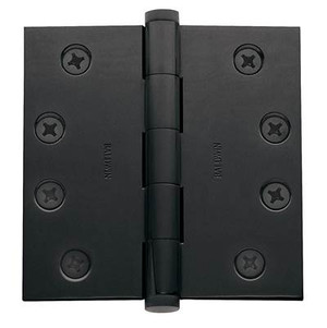 BALDWIN 1040.102.I SQUARE CORNER HINGE (EACH) 4" X 4" IN OIL RUBBED BRONZE