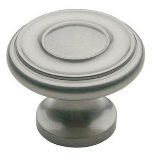 BALDWIN 4491.150.BIN DOMINION CABINET KNOB 1.25" DIAMETER IN SATIN NICKEL