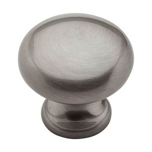 BALDWIN 4704.150.BIN CLASSIC CABINET KNOB 1" DIAMETER IN SATIN NICKEL