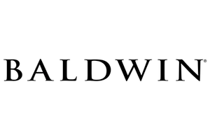 BALDWIN 8322.050 MORTISE CYLINDER C KEYWAY 1-1/8'' IN SATIN BRASS & BLACK