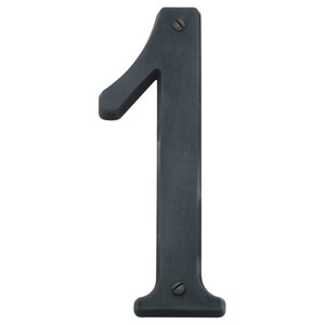 BALDWIN 90671.102.CD #1 HOUSE NUMBER 4-3/4" IN OIL RUBBED BRONZE