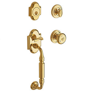 BALDWIN 85305.003.BENTR CANTERBURY EVOLVED SINGLE CYLINDER SMART LOCK WITH 5020 KNOB IN LIFETIME (PVD) POLISHED BRASS