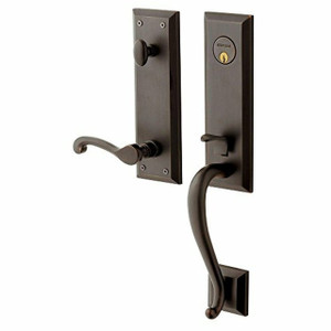 BALDWIN 85355.112.RENT STONEGATE SINGLE CYLINDER HANDLESET WITH 5445V LEVER RIGHT HAND EMERGENCY EGRESS IN VENETIAN BRONZE