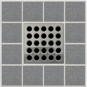 EBBE E4404 3.75" GRATE IN BRUSHED NICKEL