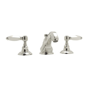 ROHL A1808LHPN-2 HEX HIGH NECK WIDESPREAD LAVATORY FAUCET HEX SERIES ONLY METAL LEVER POLISHED NICKEL