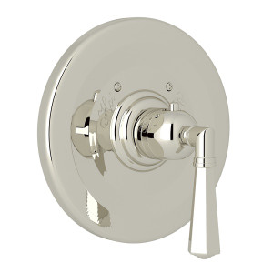 ROHL A4814LMPN PALLADIAN THERMOSTATIC TRIM PLATE WITHOUT VOLUME CONTROL METAL LEVER POLISHED NICKEL