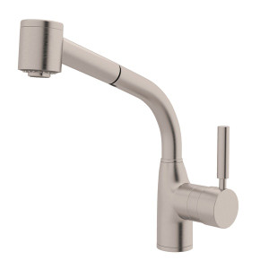 ROHL R7923STN LUX SIDE LEVER PULL-OUT KITCHEN FAUCET SATIN NICKEL