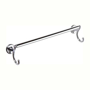 GINGER 2703H/PC CIRCE 24" TOWEL BAR WITH HOOK POLISHED CHROME