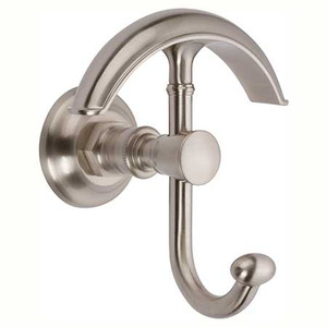 GINGER 4811/SN EAVON DOUBLE ROBE HOOK SATIN NICKEL