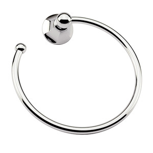 GINGER 621/PN EMPIRE TOWEL RING - OPEN POLISHED NICKEL (SHOWN IN POLISHED CHROME)