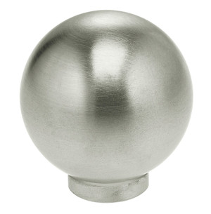 OMNIA 9180/25.32D MODERN CABINET KNOB 1" DIAMETER SATIN STAINLESS STEEL