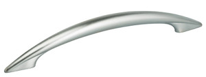 OMNIA 9461/165.26D MODERN CABINET PULL 4" CENTER TO CENTER SATIN CHROME PLATED
