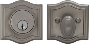 OMNIA ARCHDBA34.3815 ARCHED SINGLE CYLINDER SATIN NICKEL