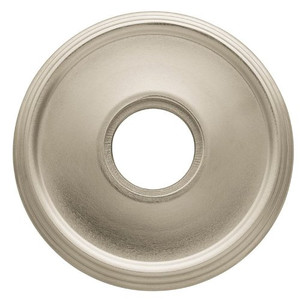 Baldwin 5078.FD Pair of Estate Rosettes for Dummy Functions, Satin Nickel