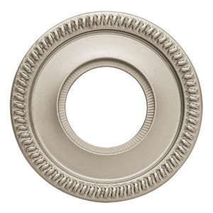 Baldwin 5156 Pair of Estate Rosettes for Privacy Functions, Satin Nickel