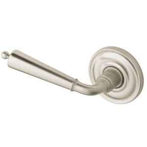 Baldwin 5440V.LMR Individual Colonial Estate Lever without Rosettes, Lifetime Satin Nickel