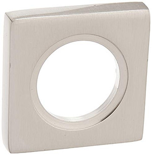 Baldwin 6743 Contemporary Square Cylinder Trim Collar, Satin Nickel