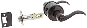 Baldwin Estate 5255.102.LENT Left Handed Entry Wave Lever in Oil Rubbed Bronze