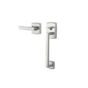 Baldwin 85386.ACRH Soho Sectional Entry Handle Set Kit with Interior Soho Lever, Satin Chrome