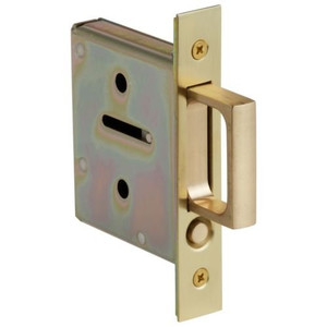 Baldwin 8601 Pocket Door Passage Mortise Body with Door Pull from the Estate Col, Satin Chrome